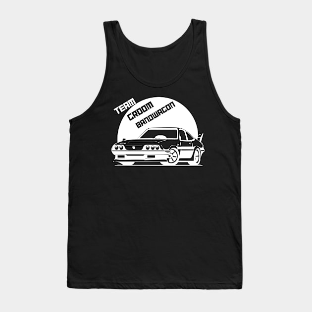 Team Groom Bandwagon - Black Tank Top by Rissenprints